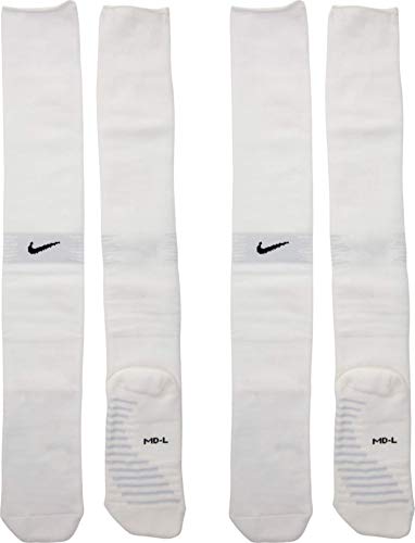 Nike Squad Knee High OTC Over-The-Calf Socks Size Small Women 4-6 Youth 3Y-5Y (White)
