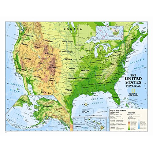 Gifts Delight Laminated 24×24 Poster: Physical Map – National Geographic Maps Kids Physical USA Wall Map Graded 4-12 Wayfair
