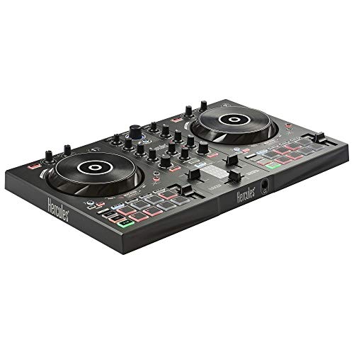 Hercules DJ Control Inpulse 300 | 2 Channel USB Controller, with Beatmatch Guide, DJ Academy and Full DJ Software DJUCED Included