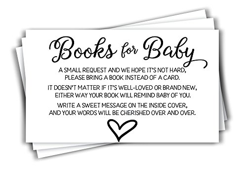 All Ewired Up 50 Gender Neutral Baby Shower Book Insert Request Cards (50-Cards)