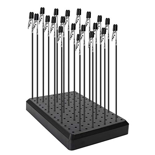 GJJC09B 1PC Painting Stand Base and 20PCS Alligator Clip Stick Set Modeling Tools for Airbrush Hobby Model Parts New