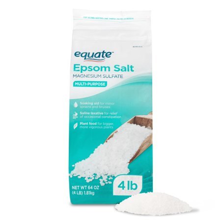 Epsom Salt 4 lbs. Magnesium Sulfate USP Multi-Purpose – Resealable bag