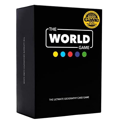 The World Game – Geography Card Game – Educational Board Game for Kids, Family & Adults – Cool Learning Gift Idea for Teenage Boys & Girls