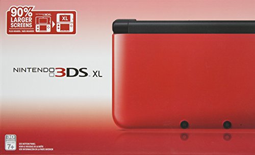 Nintendo 3DS XL – Red/Black (Renewed)