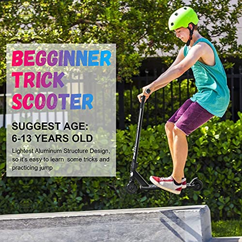 VOKUL Pro Trick Scooter for Kids 6 Years Up & Teens – Stylish Entry Level Stunt Freestyle Scooter with Stable Performance for Boys,Girls(New/Black) | The Storepaperoomates Retail Market - Fast Affordable Shopping