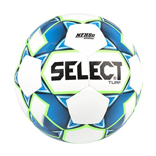 SELECT Turf Soccer Ball, White/Blue/Green, Size 5
