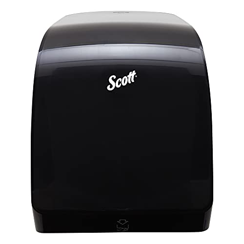 Scott Pro Manual Hard Roll Paper Towel Dispenser (34346), Customizable Design, Smoke (Black), 12.66” x 16.44” x 9.18”