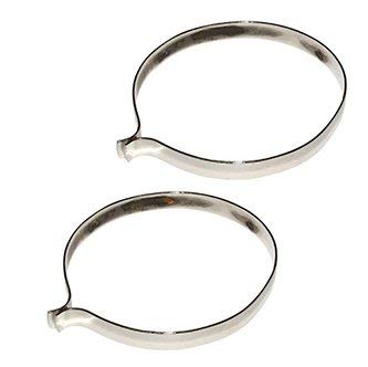 Pair of Chromed Vintage Bike Trouser Clips Bicycle Cycle Silver Old School Retro City Security Visibility