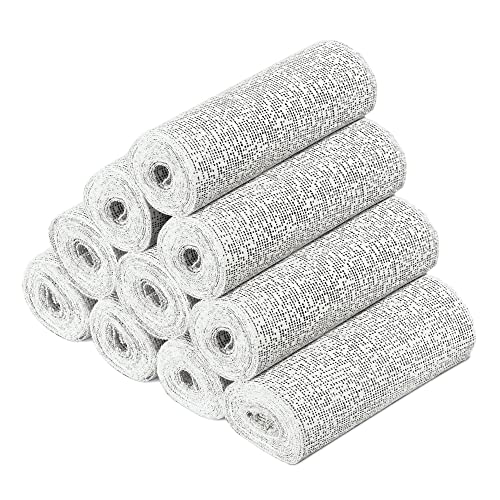 Navaris Plaster Cloth Rolls (L, Pack of 10) – Gauze Bandages for Body Casts, Craft Projects, Belly Molds – Easy to Use Wrap Strips – 6″ W x 118″ L