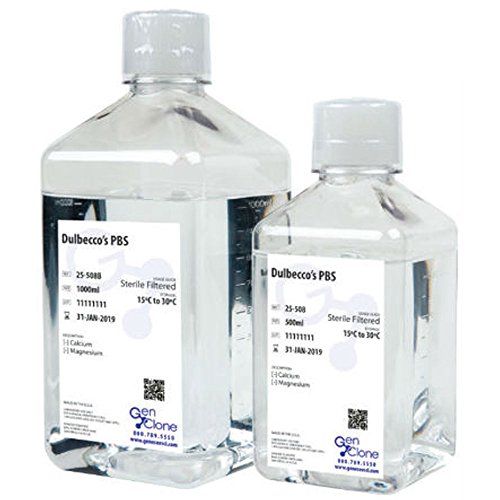 DPBS, 1X, Without Ca, Mg, Phenol Red, 0.1um Sterile Filtered, 6 x 1000 mL/Unit