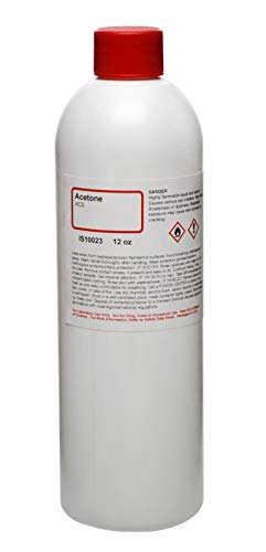 Anhydrous Acetone, 12oz – ACS Grade – 100% Acetone – Pure Acetone – The Curated Chemical Collection