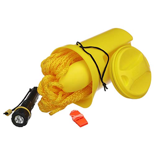 Seachoice Boat Bailer Safety Kit, Includes Flashlight, Whistle, 50 Ft. Line and Bailer