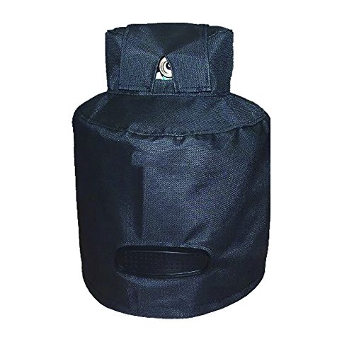 20lb Propane Tank Cover ,Ventilated Propane Gas Can Protection Covers, Heavy Duty RV Propane Tank Cover, Propane Bottle Storage Bag, Waterproof & Weather Resistant, Black, 12.5 x 12.5 x 24 inches