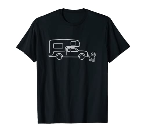 Dog Truck Camper RV T-shirt | Happy Camper Dog