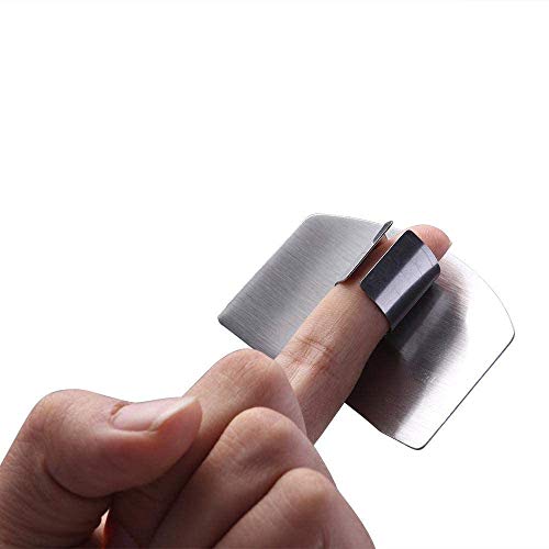 ReNext 2-PACK Stainless Steel Finger Guard for Slicing & Cutting Protector to Avoid Accidents when Chopping and Dicing Useful Kitchen Tool Gadget | The Storepaperoomates Retail Market - Fast Affordable Shopping