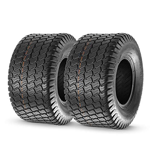 MaxAuto 18×9.50-8 Lawn Mower Tires,18×9.50-8 Lawn Tractor Tire, 18-9.50-8, 18×9.50 8nhs, 18×9.5-8 Tire for Lawn Mowers, 4 Ply Tubeless Tire, 1040lbs Capacity, Set of 2