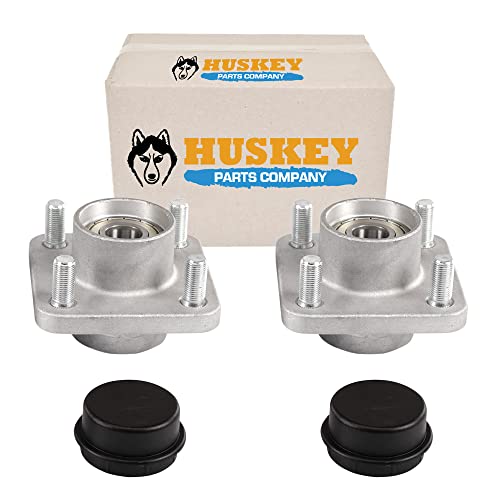Huskey 2X Front Wheel Hub Bearing Assemblies and Bearings for Club Car DS & Precedent 2003 & Up G & E Models, Replaces OEM Part # 102357701, Aftermarket Reference # 6110