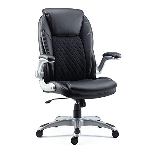 STAPLES Sorina Bonded Leather Chair (Black, Sold as 1 Each) – Adjustable Office Chair with Plush Padding, Provides Lumbar, Arm and Head Support, Perfect Desk Chair for The Modern Office
