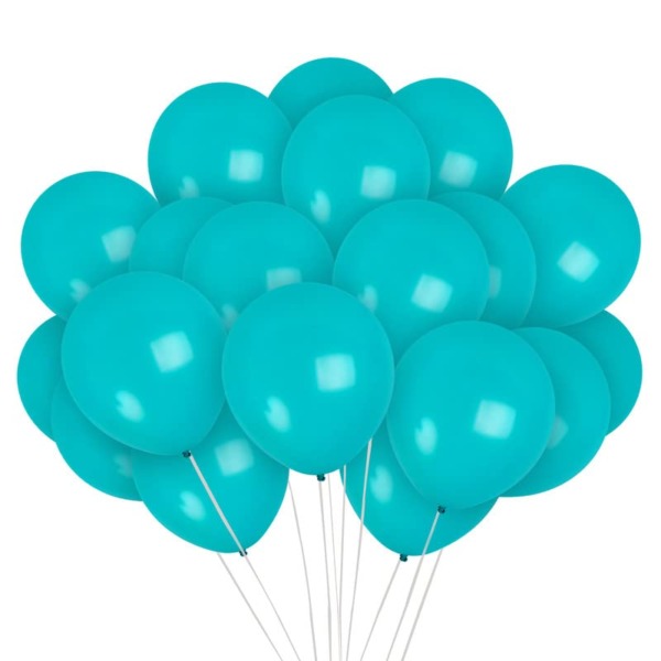 Treasures Gifted Teal Balloons – Matte Light Turquoise Balloons – Pastel Turquoise Latex Balloons 12 Inch – Aqua Blue Balloons – Teal Green Balloons – Seafoam Balloons – Aqua Balloons 36 Pack Bulk