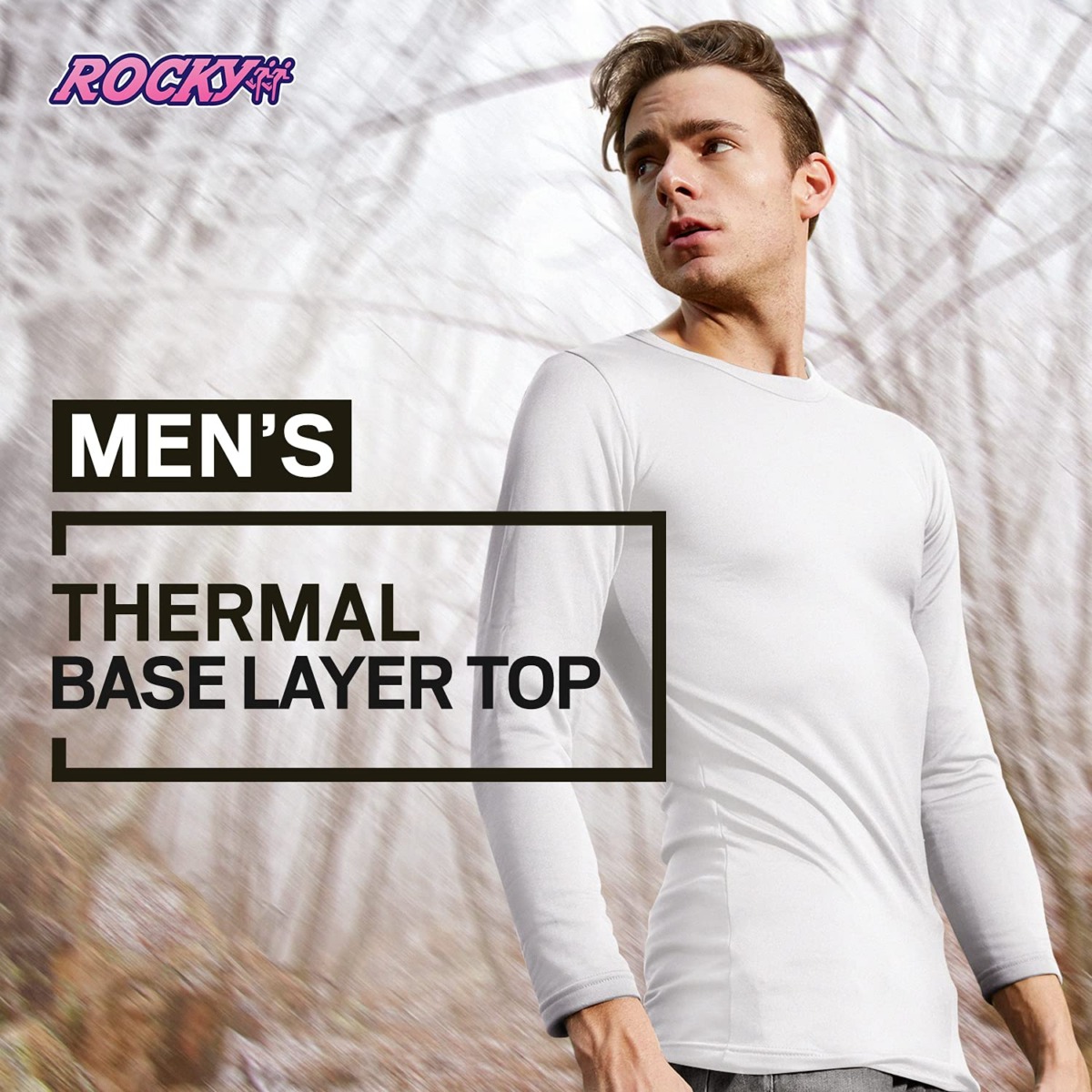 Rocky Men’s Thermal Base Layer Top (Long John Underwear Shirt) Insulated for Outdoor Ski Warmth/Extreme Cold Pajamas | The Storepaperoomates Retail Market - Fast Affordable Shopping