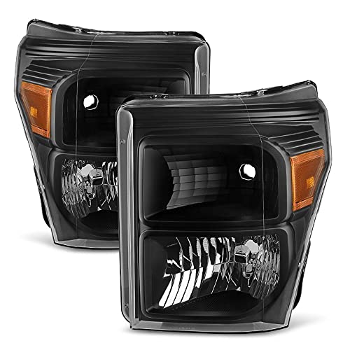 ACANII – For Blk 2011-2016 Ford F250 F350 F450 Super Duty Headlights Signal Lamps Driver + Passenger Side