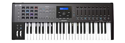 Arturia KeyLab 49 MkII – 49 Key Semi Weighted USB MIDI Keyboard Controller (Black)