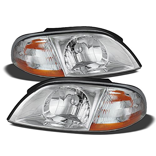 ACANII – For 1999-2003 Ford Windstar Replacement Headlights Headlamps 99-03 Pair Driver + Passenger Side