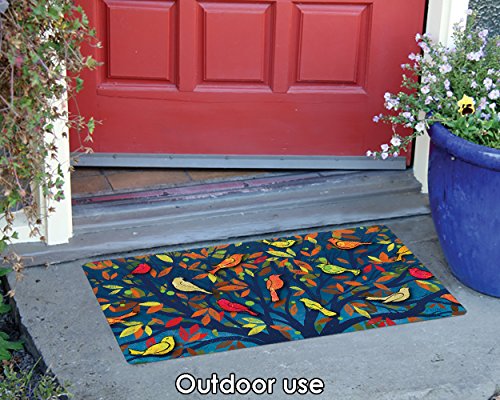 Toland Home Garden 800435 Colorful Birds Bird Door Mat 18×30 Inch Fall Outdoor Doormat for Entryway Indoor Entrance | The Storepaperoomates Retail Market - Fast Affordable Shopping