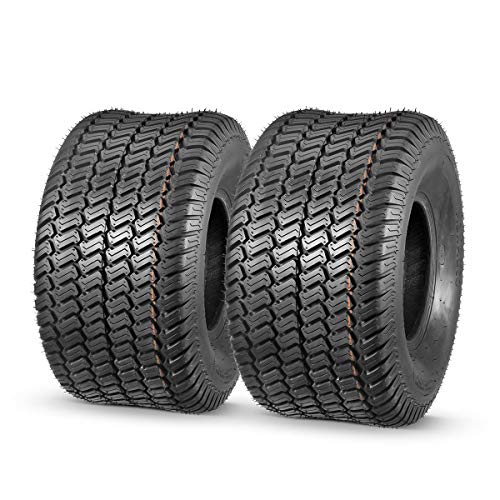 MaxAuto 20×10.00-8 Lawn Mower Tires, 20×10-8 Tractor Turf Tire, 20x10x8 NHS Tires, 4Ply Tubeless, Set of 2