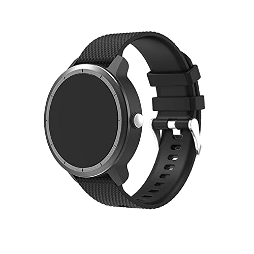 Anrir Vivoactive 3 Watch Band, 20mm Silicone Bands for Garmin Vivoactive 3/Forerunner 645 Music/Samsung Galaxy 42mm/Galaxy Watch 3 41mm/Galaxy Watch Active 2 40mm/44mm-Black