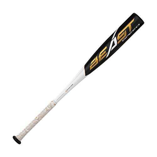 EASTON Beast Speed -10 (2 5/8″) USA Youth Baseball Bat | 31 inch / 21 oz | 2019 | 1 Piece Aluminum | ATAC Alloy | Speed End Cap | Lizard Skin Grip, Multi (8065660)