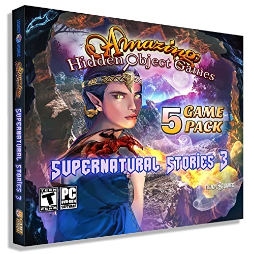 Legacy Games Amazing Hidden Object Games for PC: Supernatural Stories Vol. 3 (5 Game Pack) – PC DVD with Digital Download Codes
