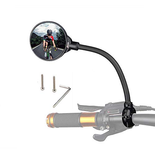 Bike Mirror Rotatable And Adjustable Wide Angle Rear View Shockproof Convex Mirror Universal For Bike Bicycle