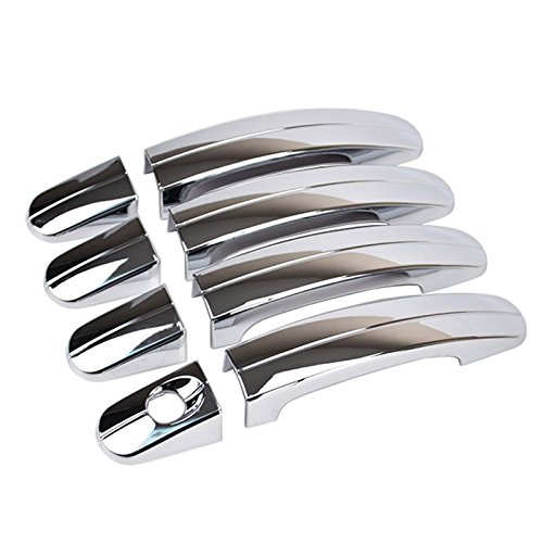 Eynpire 7006 Triple Chrome Plated ABS 4 Door Handle Cover for 12 – 16 Ford Focus / 13 – 17 Ford Escape