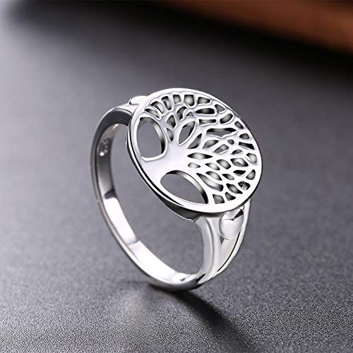 Ploymanee Jewelry 925sterling Silver Tree of Life Ring Jewelry Wedding Women Cute Size 6-9 Fashion (9)