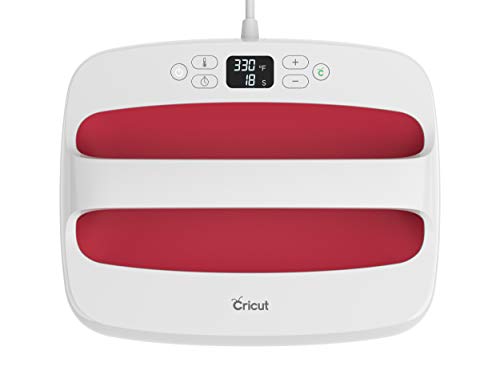 Cricut EasyPress 2 Heat Press Machine (12 in x 10 in), Ideal for T-Shirts, Tote Bags, Pillows, Aprons & More, Precise Temperature Control, Features Insulated Safety Base & Auto-Off, Raspberry