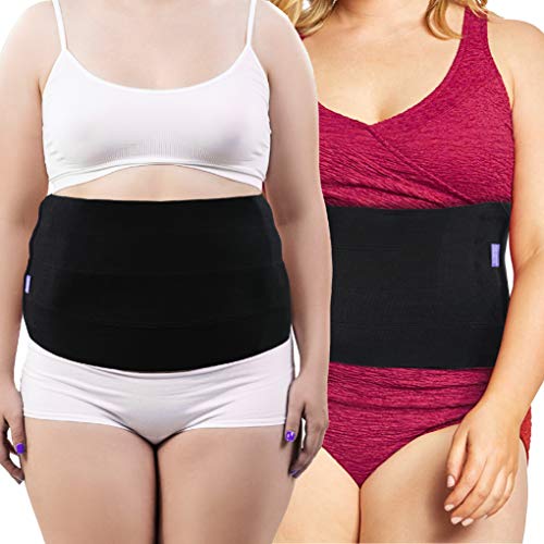 Everyday Medical Plus Size Post Surgery Abdominal Binder I Bariatric Stomach Wrap I Hernia Support for Women and Men I Obesity Girdle Great for Liposuction, Postpartum, C-Section (2XL (38-62 in))