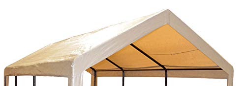 Impact Canopy Replacement Top for 10X20 Carport Canopy, Tan – Top Only