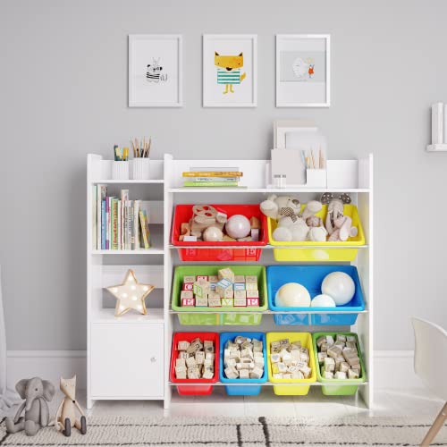 Sturdis Kids Toy Storage Organizer with Kids Toy Shelf and Multi Toy Bins – Perfect Toy Storage Solution – Your Kids Will Have Fun and You Will be Free from Messes!