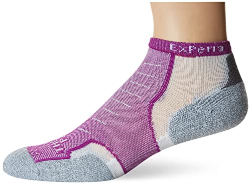 Thorlos Unisex-Adult Xccu Thin Cushion Running Low Cut Socks , Berry, Medium