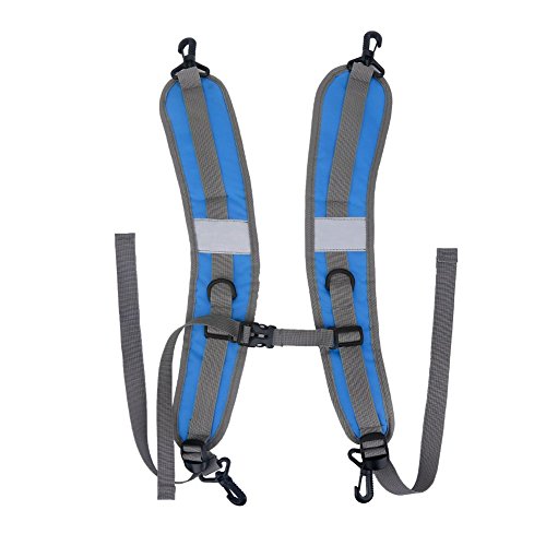FILFEEL Bag Strap, 1 Pair Nylon Durable Backpack Shoulder Adjustable Belt Repair Parts Accessory(Blue)