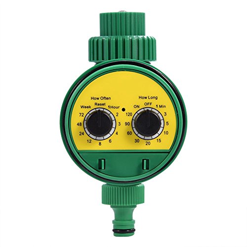 Watering Timer, Multi-Functional Electronic Two Dial Digital Automatic Irrigation Timer Controller Hose Sprinkler for Garden Watering System,Watering Timer/Controller