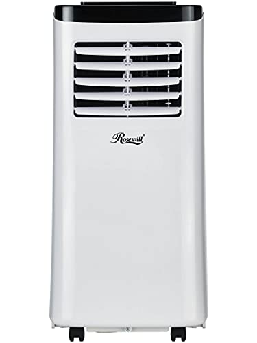 Rosewill Portable Air Conditioner 7000 BTU, AC Fan & Dehumidifier 3-in-1 Cool/Fan/Dehumidify w/Remote Control, Quiet Energy Efficient Self Evaporation AC Unit for Single Room Use, RHPA-18001,White