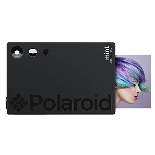 Zink Polaroid Mint Instant Print Digital Camera (Black), Prints on Zink 2×3 Sticky-Backed Photo Paper