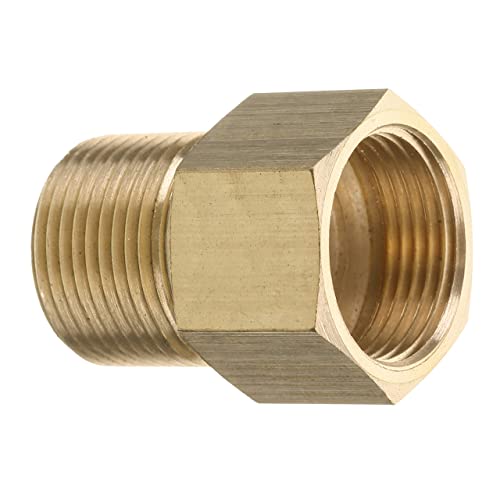 M MINGLE Pressure Washer Coupler, Metric M22 15mm Male Thread to M22 14mm Female Fitting, 4500 PSI