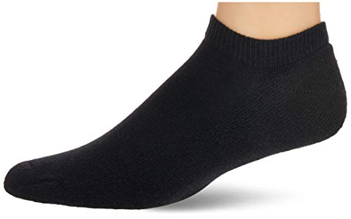 Hanes Mens FreshIQ X-Temp Active Cool No-Show Socks 12-Pack, 6-12, Black