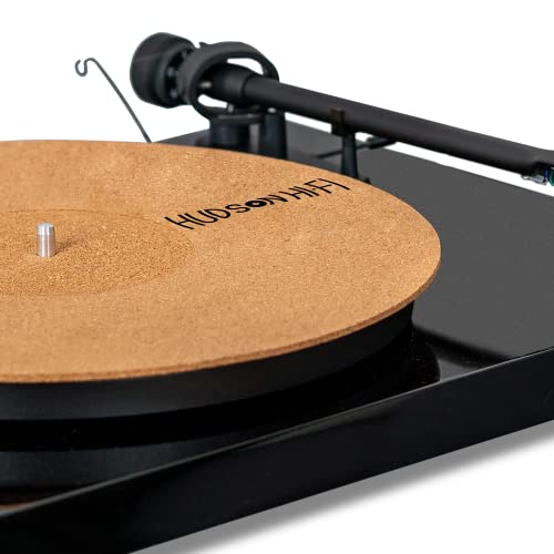 CoRkErY Recessed Turntable Mat – 1-8″ Cork Turntable Mat & Anti Static Slipmat for Damped Resonance – Turntable Slipmat for Cleaner Audio Output, Vinyl Cork Mat & Slipmat Record Player