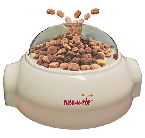 SPOT Push N’ Pop – Interactive Slow Feeding Dog Food Dispenser – Award Winning – Mental Stimulation, Entertaining, Durable Ethical Pets