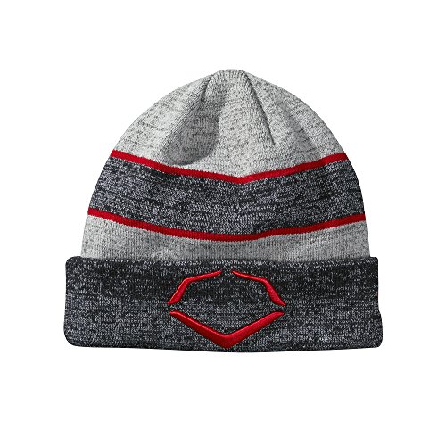 EvoShield Knit Hat, Navy/Scarlet – OSFM