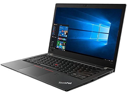 Lenovo ThinkPad T480s Windows 10 Pro Laptop – Intel Core i7-8650U, 16GB RAM, 500GB SSD, 14″ IPS FHD (1920×1080) Matte Display, Fingerprint Reader, Black Color